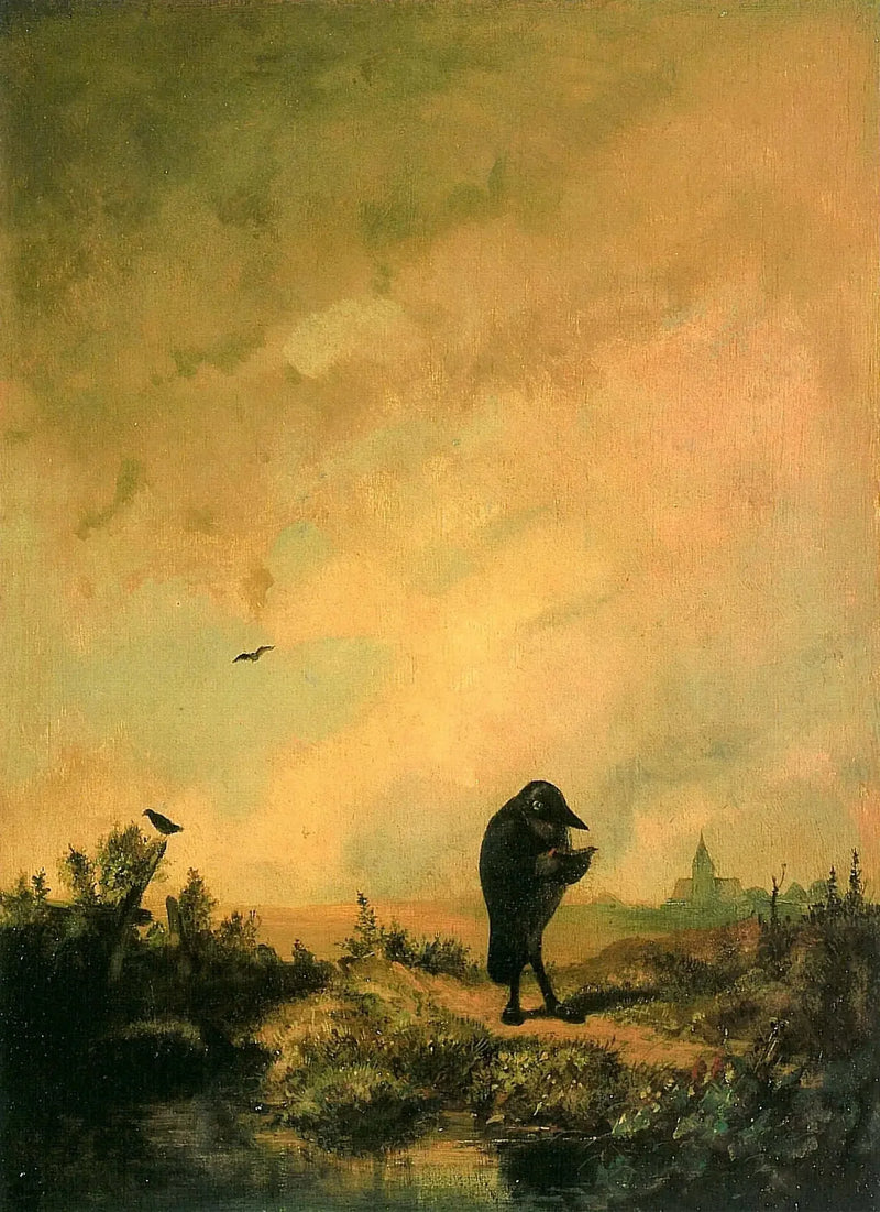 Der Rabe - Carl Spitzweg