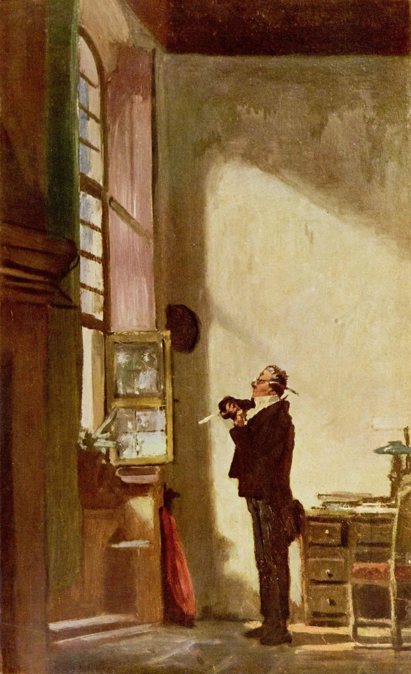 Der Schreiber - Carl Spitzweg