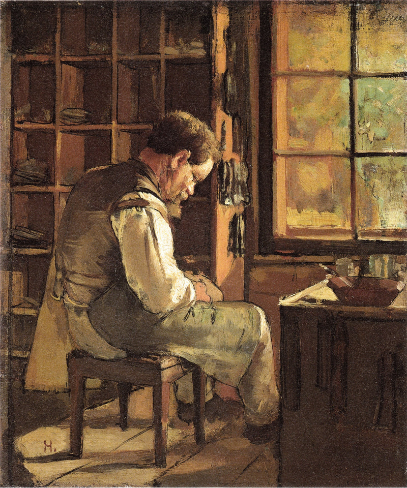 Der Schuster am Fenster - Ferdinand Hodler