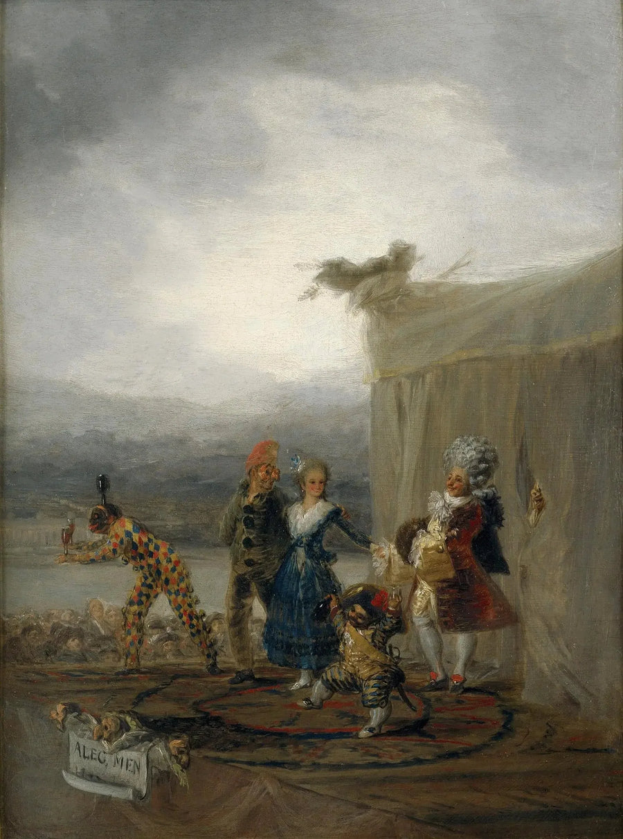 Des acteurs comiques ambulants - Francisco de Goya