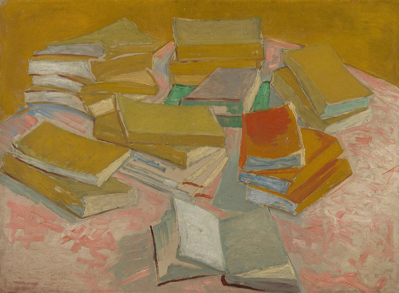 Des piles de romans français - Vincent van Gogh