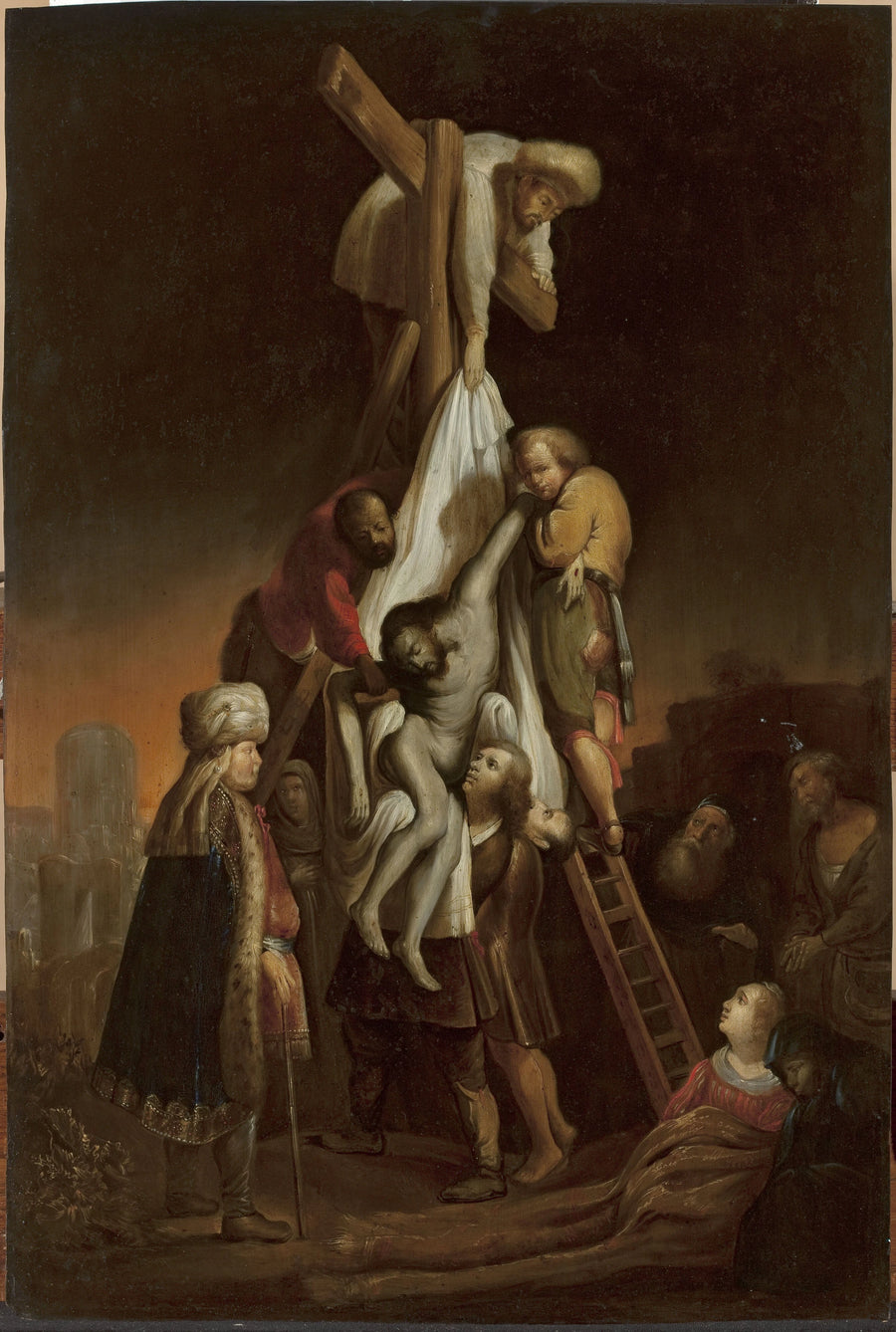 La Descente de Croix – copie d’après Rembrandt, XVIIIe siècle, M.Ob.1688