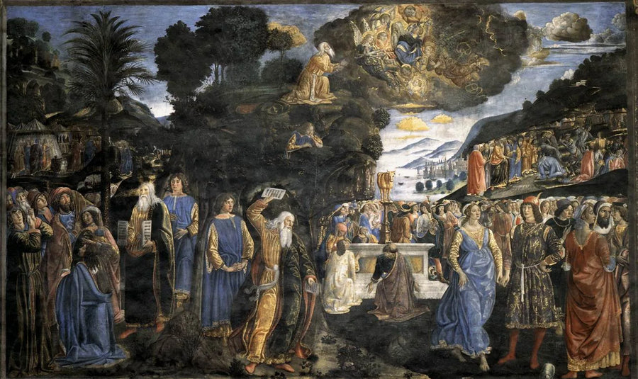 Descente du mont Sinaï - Cosimo Rosselli