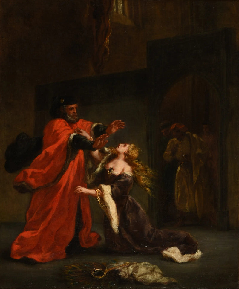 Desdémone maudite par son père - Eugène Delacroix