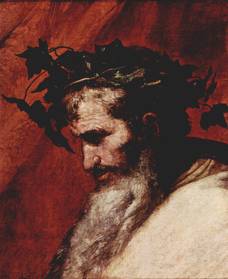 Détail de la tête de Bacchus - Jusepe de Ribera
