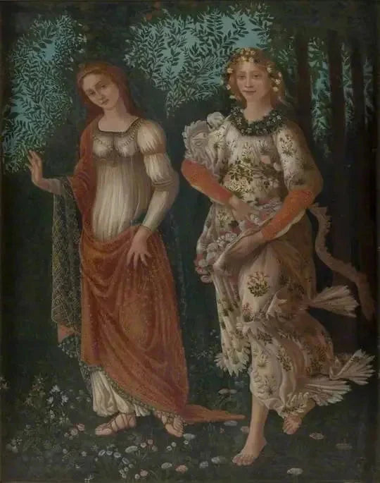 Détail d’après Le Printemps de Botticelli – auteur inconnu