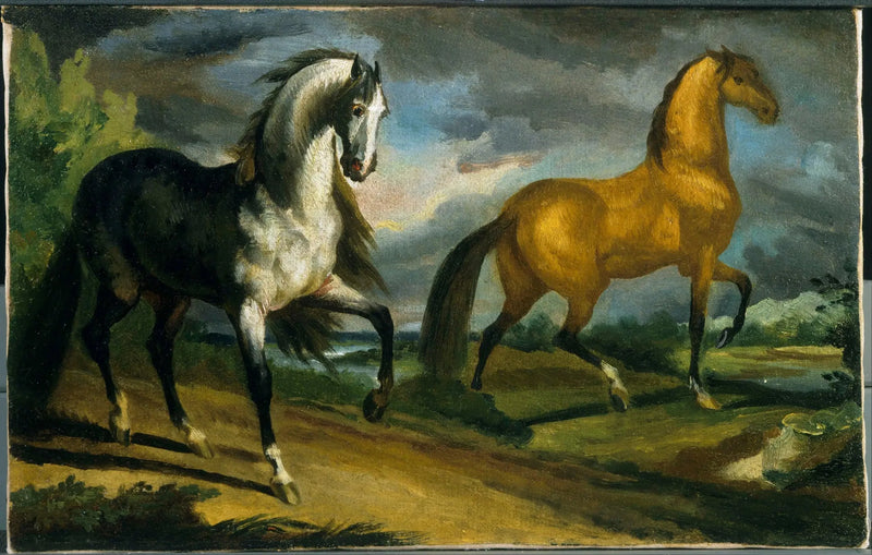 Deux chevaux - Théodore Géricault