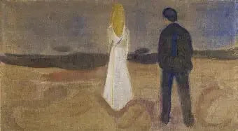 Deux Êtres humains. Les Solitaires (Frise Reinhardt) - Edvard Munch