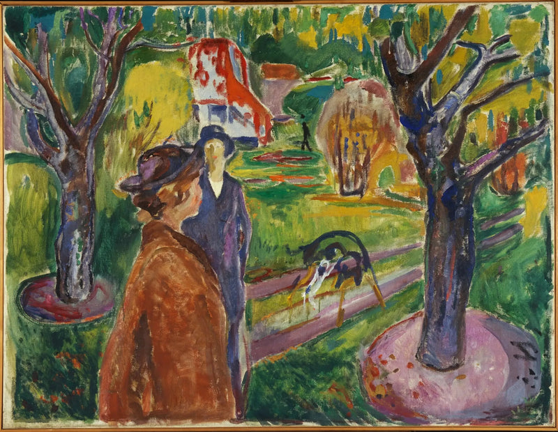 Deux Femmes au jardin - Edvard Munch