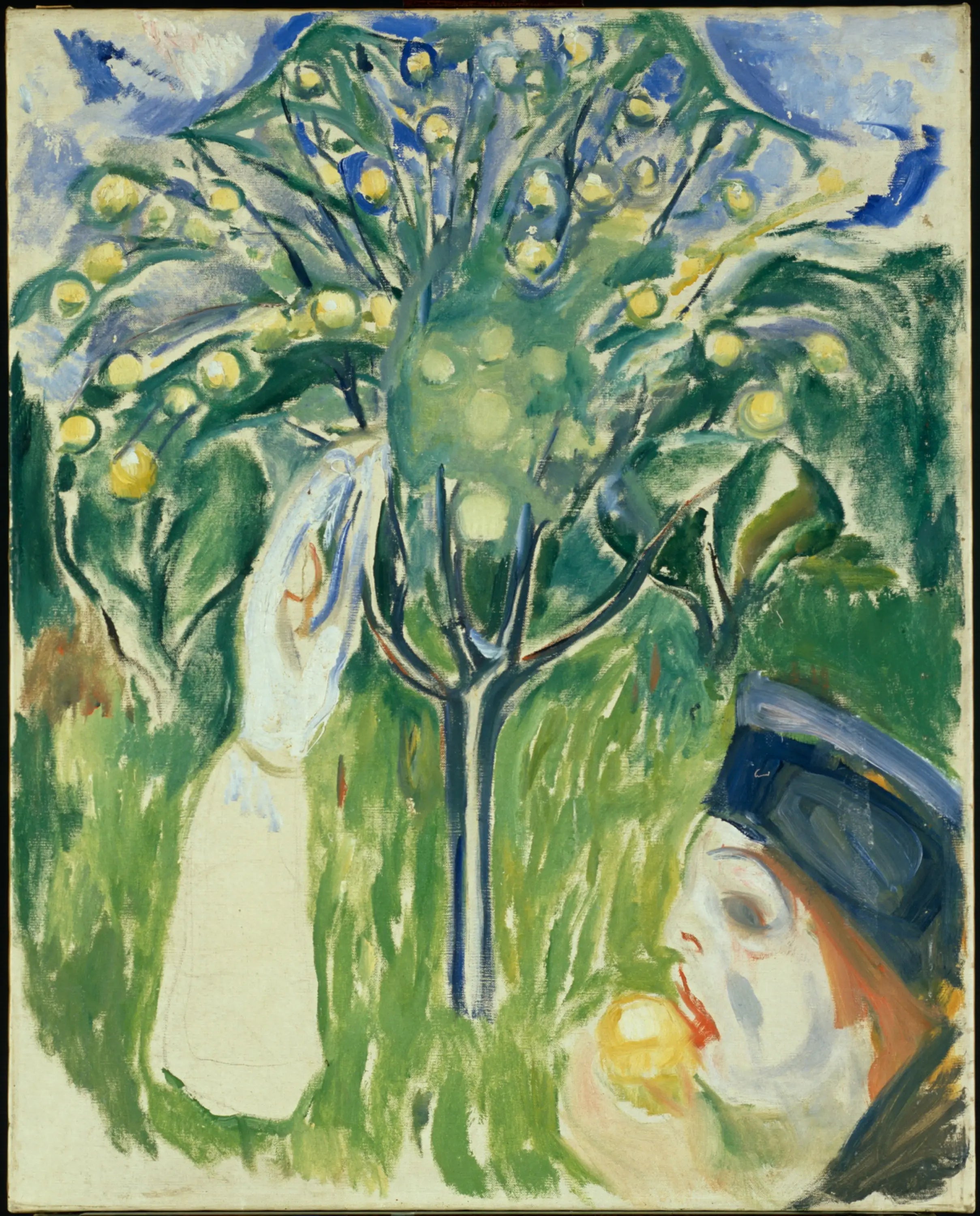 Reproduction du tableau « Deux Femmes au jardin - Edvard Munch » par Alpha Reproduction en peinture à l’huile
