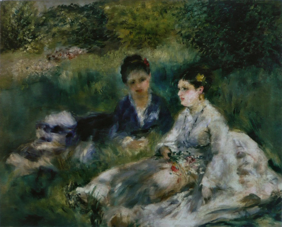 Deux femmes dans l'herbe - Pierre-Auguste Renoir