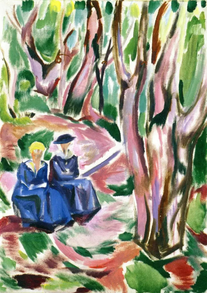 Deux Femmes dans les bois à Ekely - Edvard Munch