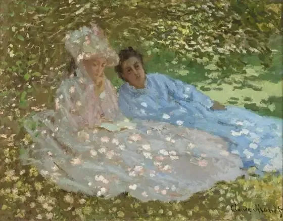 Deux femmes dans un jardin - Claude Monet