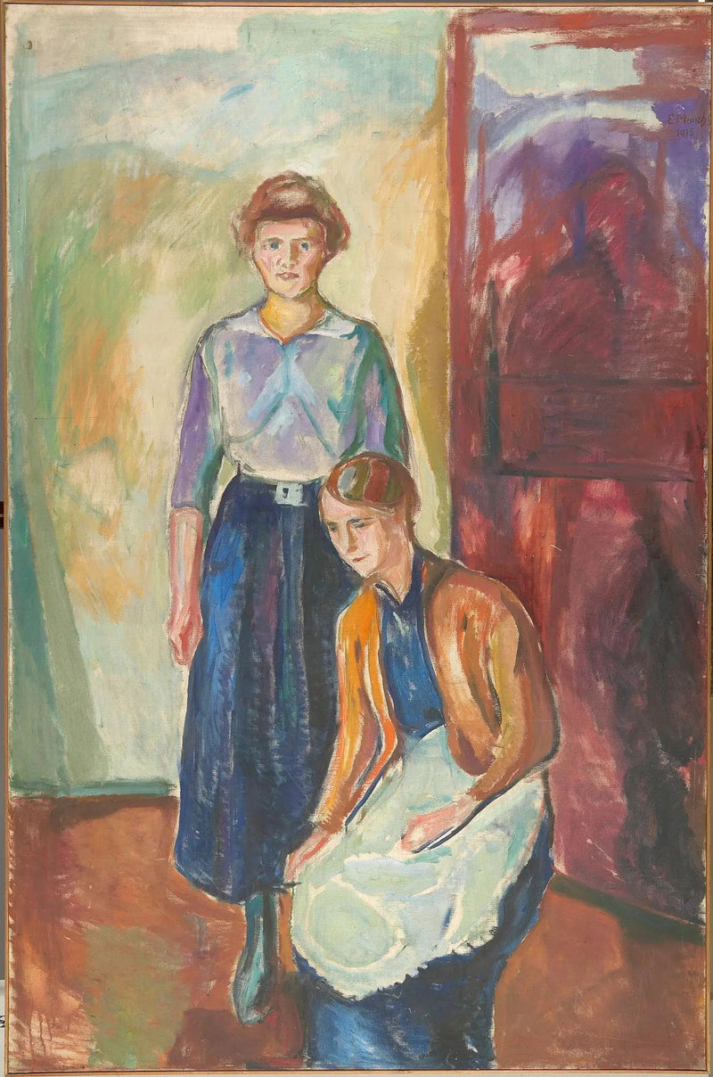 Deux Femmes de chambre - Edvard Munch