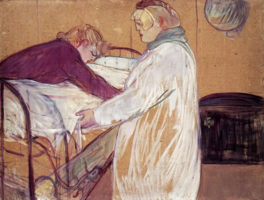 Deux femmes faisant leur lit - Henri de Toulouse-Lautrec