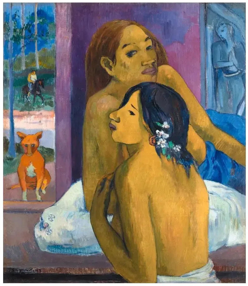 Deux femmes, ou La Chevelure fleurie - Paul Gauguin
