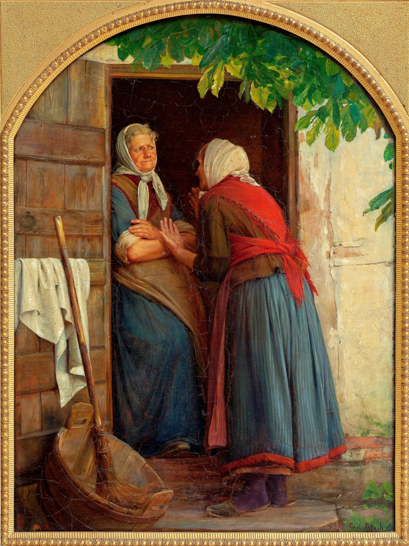 Deux femmes qui parlent - Carl Heinrich Bloch
