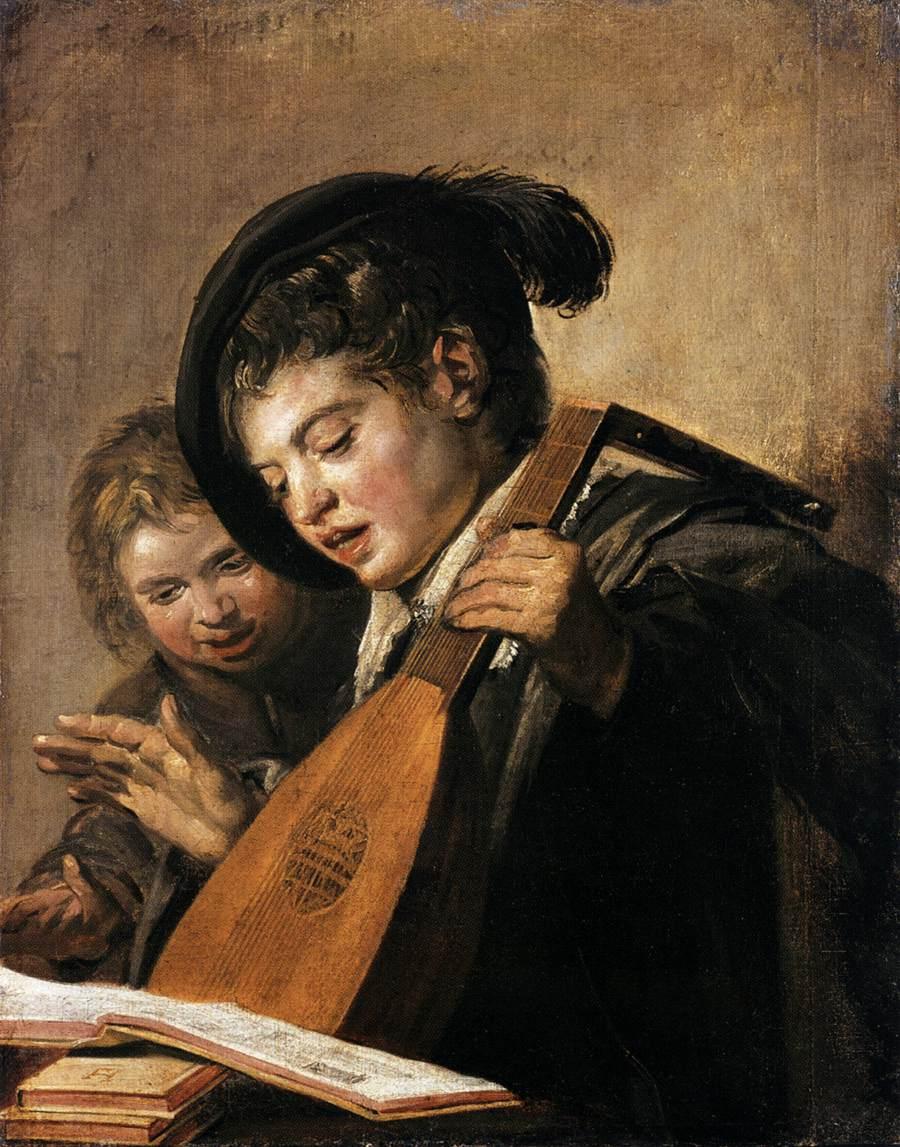Deux Garçons jouant et chantant - Frans Hals