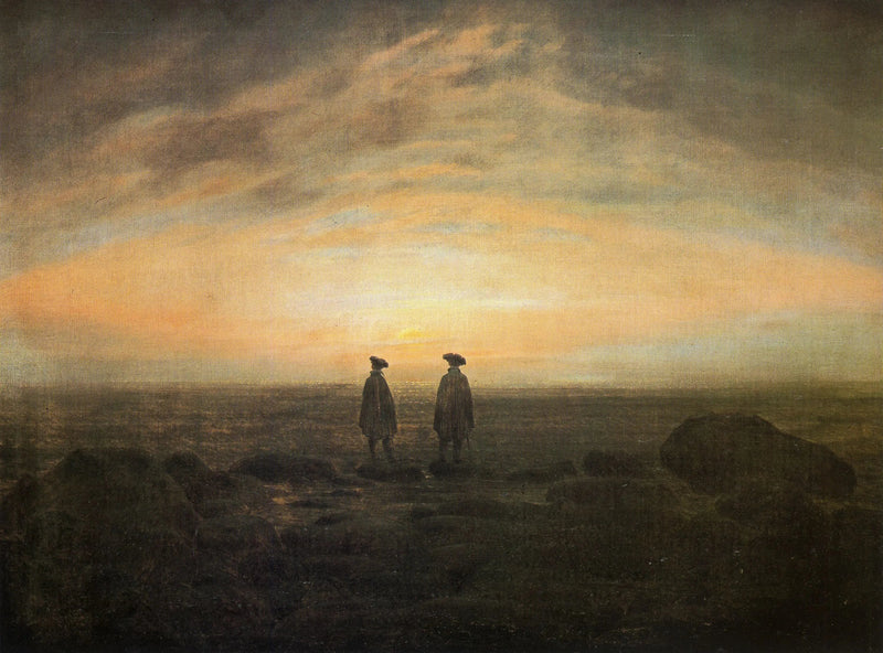 Deux hommes au bord de la mer - Caspar David Friedrich