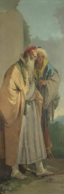 Deux hommes en costume oriental - Giovanni Battista Tiepolo
