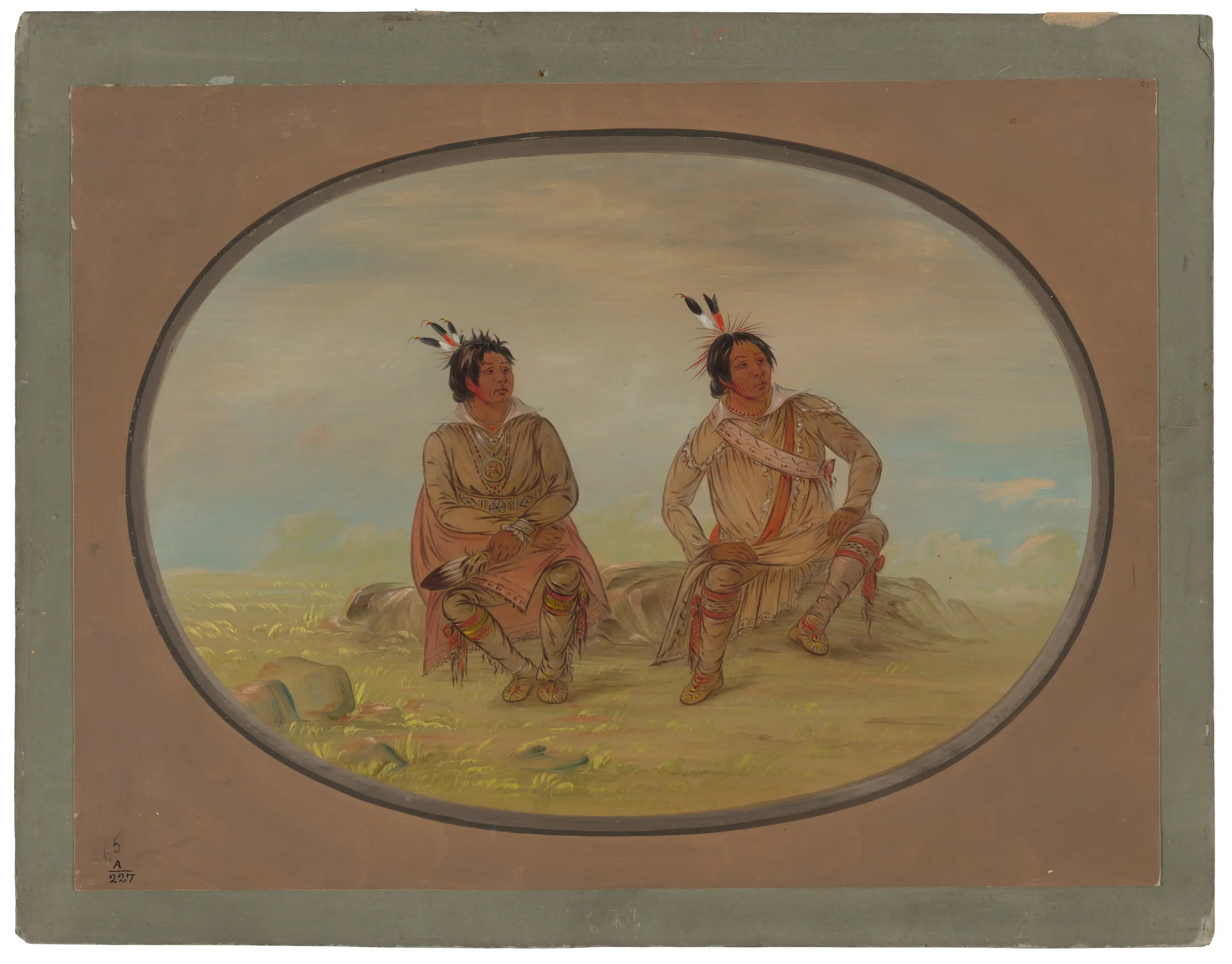 Deux Indiens Choctaw - George Catlin - Alpha Reproduction