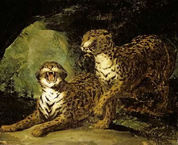 Deux léopards - Théodore Géricault