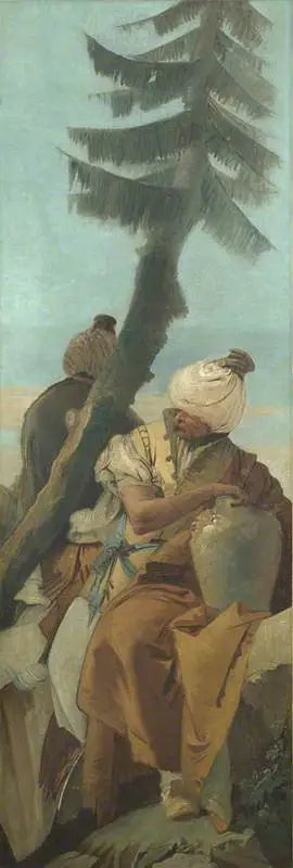 Deux Orientaux assis sous un arbre - Giovanni Battista Tiepolo