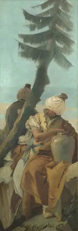 Deux Orientaux assis sous un arbre - Giovanni Battista Tiepolo