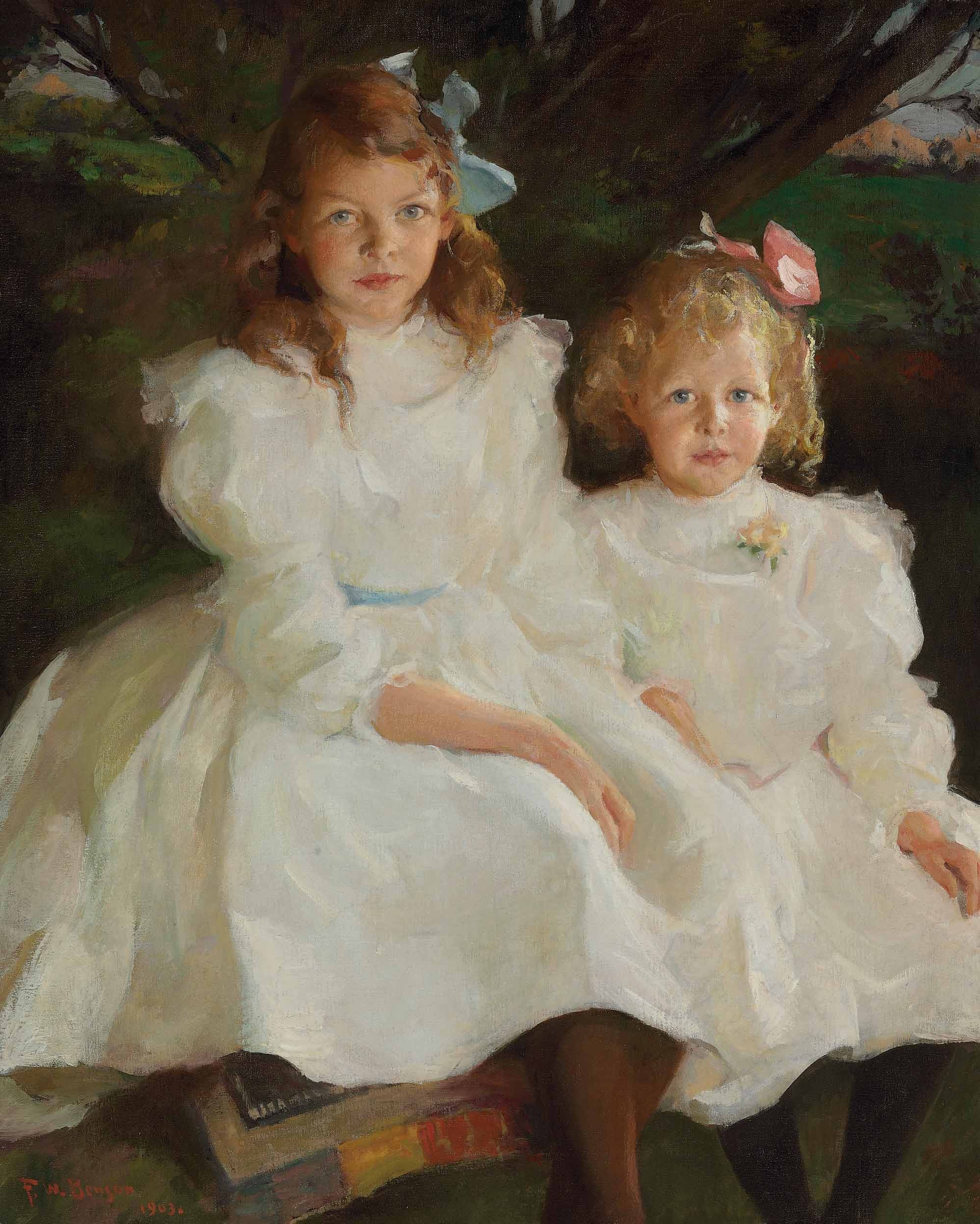 Deux petites filles - Frank Weston Benson