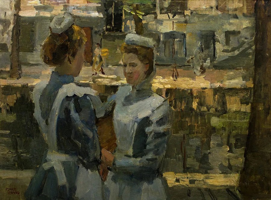 Deux servantes sur un canal à Amsterdam - Isaac Israëls