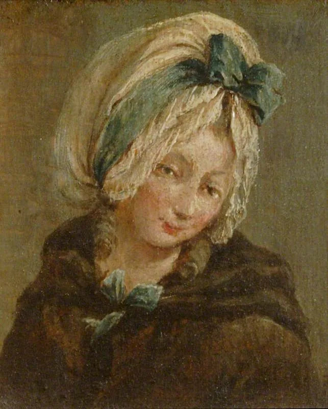 Deux tableaux : une tête de garçon et une tête de fille (diptyque, panneau de droite) - Francesco Guardi