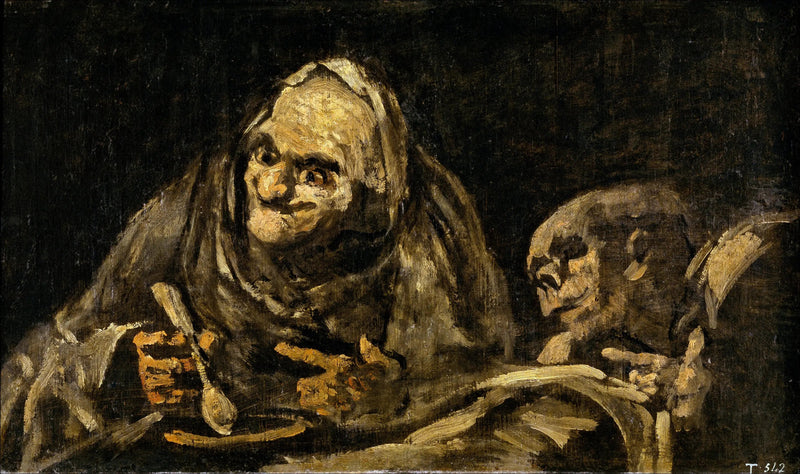 Deux vieillards mangeant de la soupe - Francisco de Goya