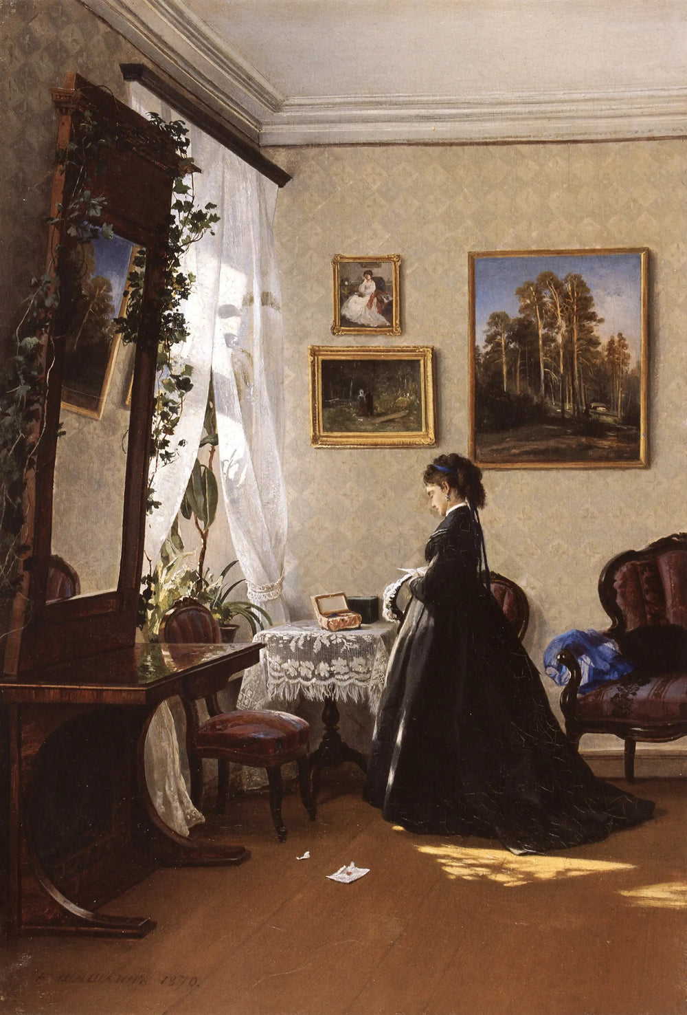 Devant le miroir - Ivan Chichkine - Alpha Reproduction