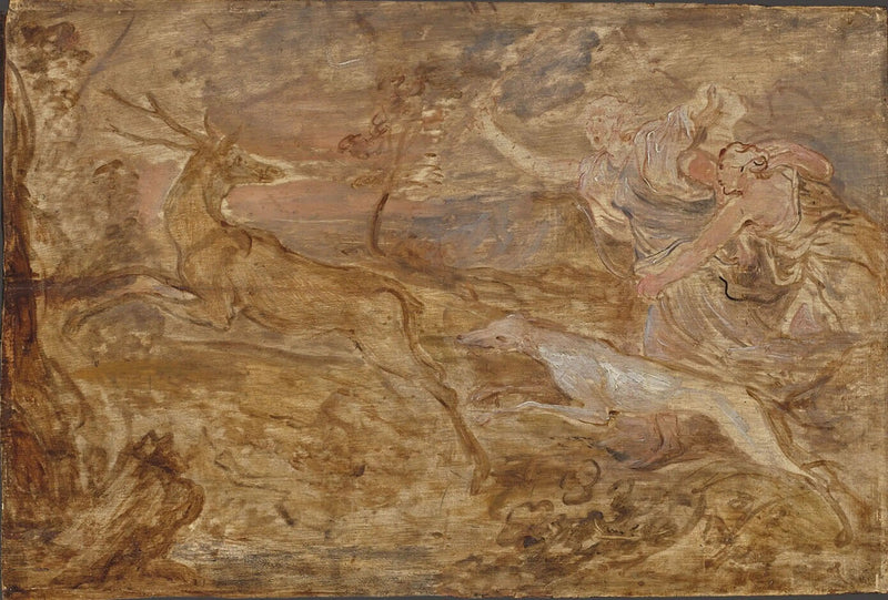 Diana chasse le cerf - Antoine van Dyck