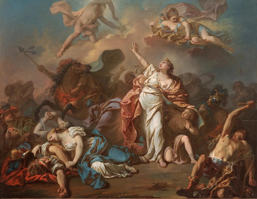 Diane et Apollon perçant de leurs flèches les enfants de Niobé - Jacques-Louis David