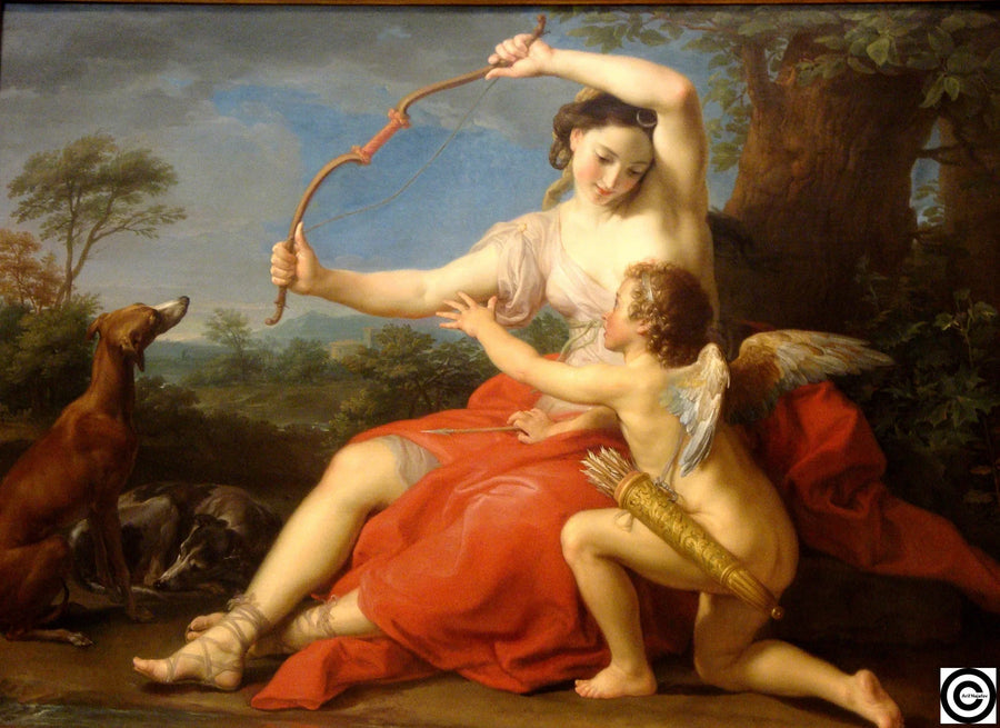 Diane et Cupidon - Pompeo Batoni