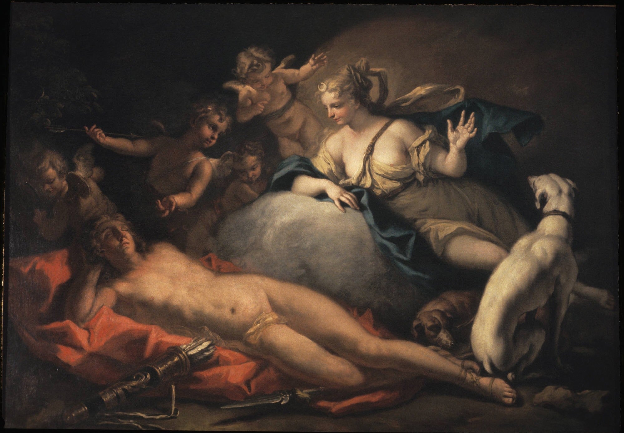 Diane et Endymion - Sebastiano Ricci image 1 reproduction d’œuvre d’art à l’huile