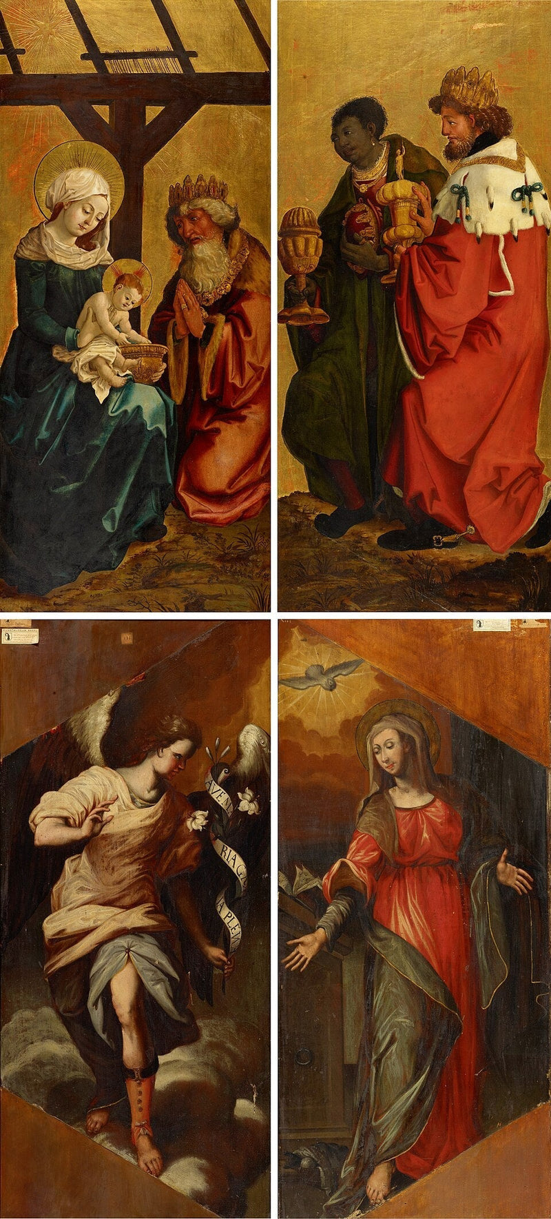 Die Anbetung der Könige; Verkündigung - Hans Baldung Grien