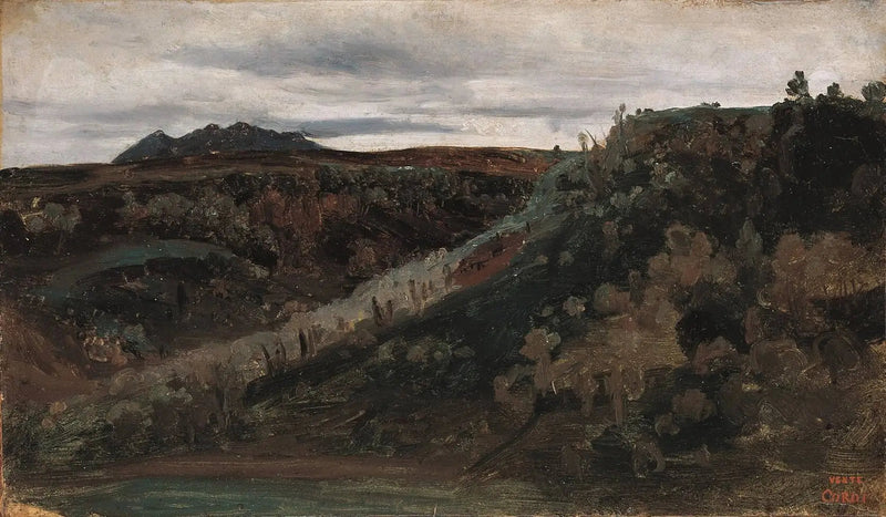 Die Campagna bei Rom - Jean-Baptiste Camille Corot