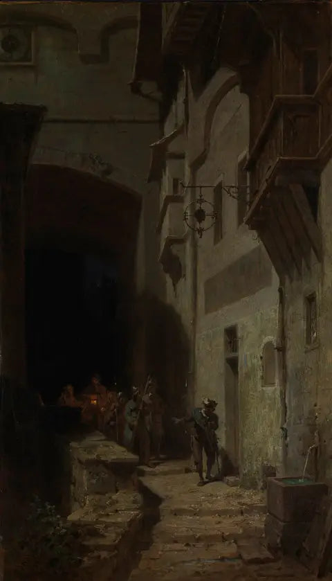 Die Scharwache - Carl Spitzweg