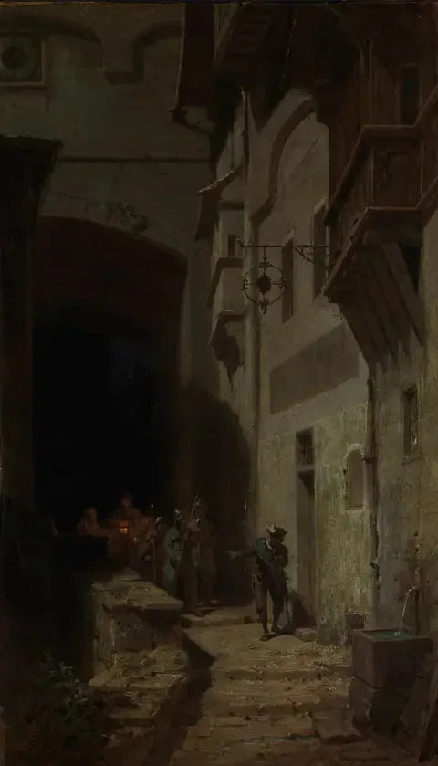 Die Scharwache - Carl Spitzweg
