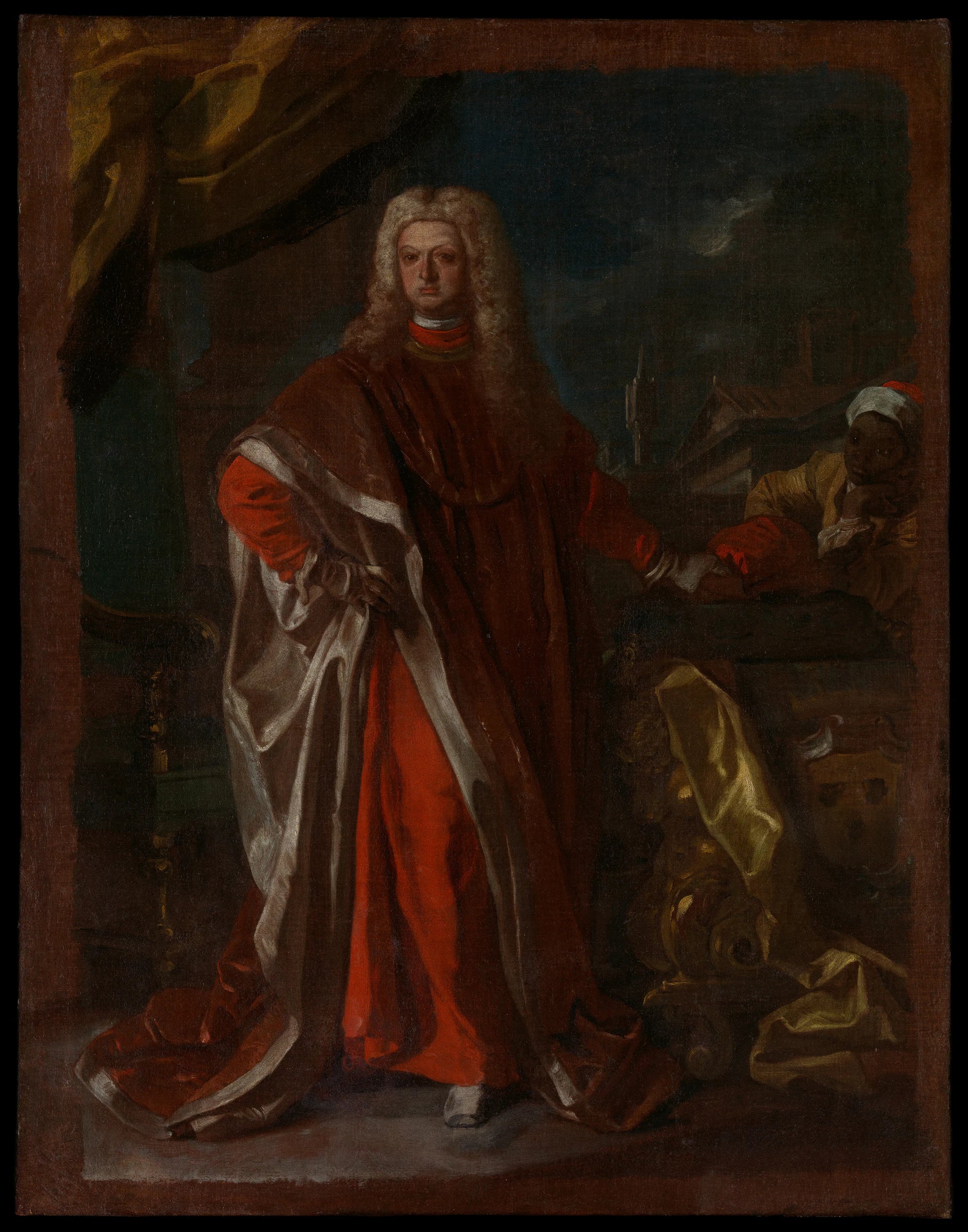 Diego Pignatelli d'Aragona (1687-1750) et un serviteur africain asservi - Francesco Solimena