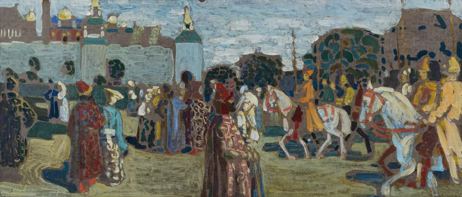 Dimanche (vieux russe) (esquisse) - Vassily Kandinsky