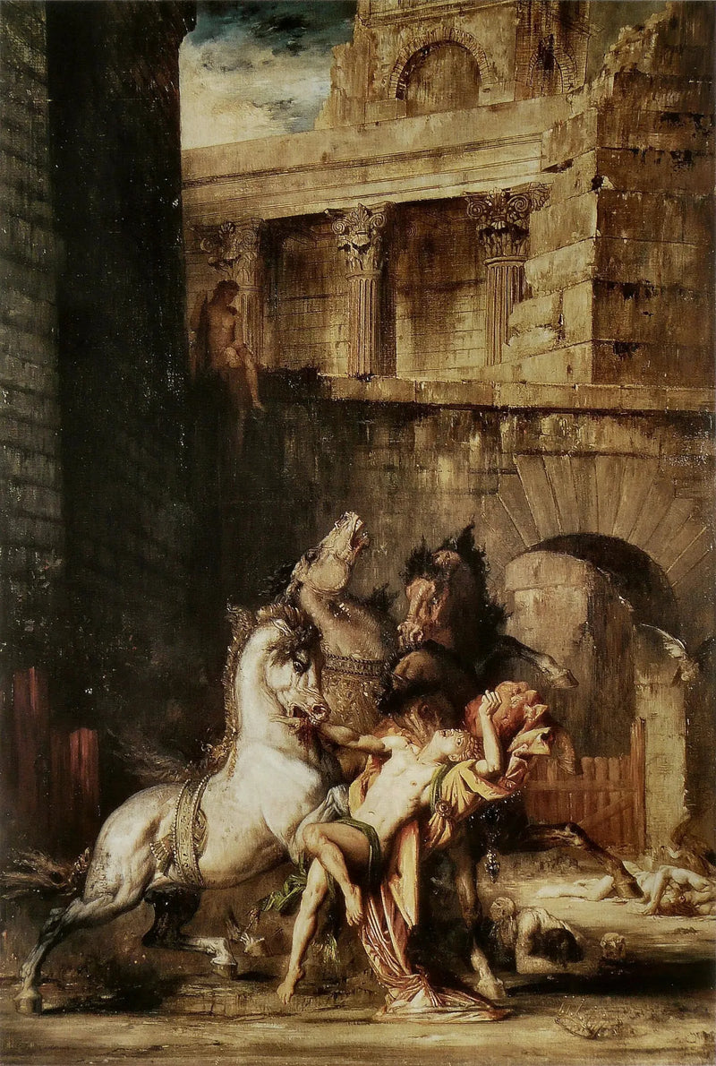 Diomède dévoré par ses chevaux - Gustave Moreau