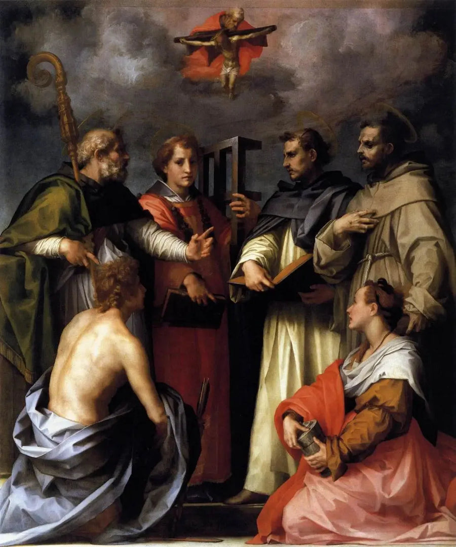 Dispute sur la Trinité - Andrea del Sarto