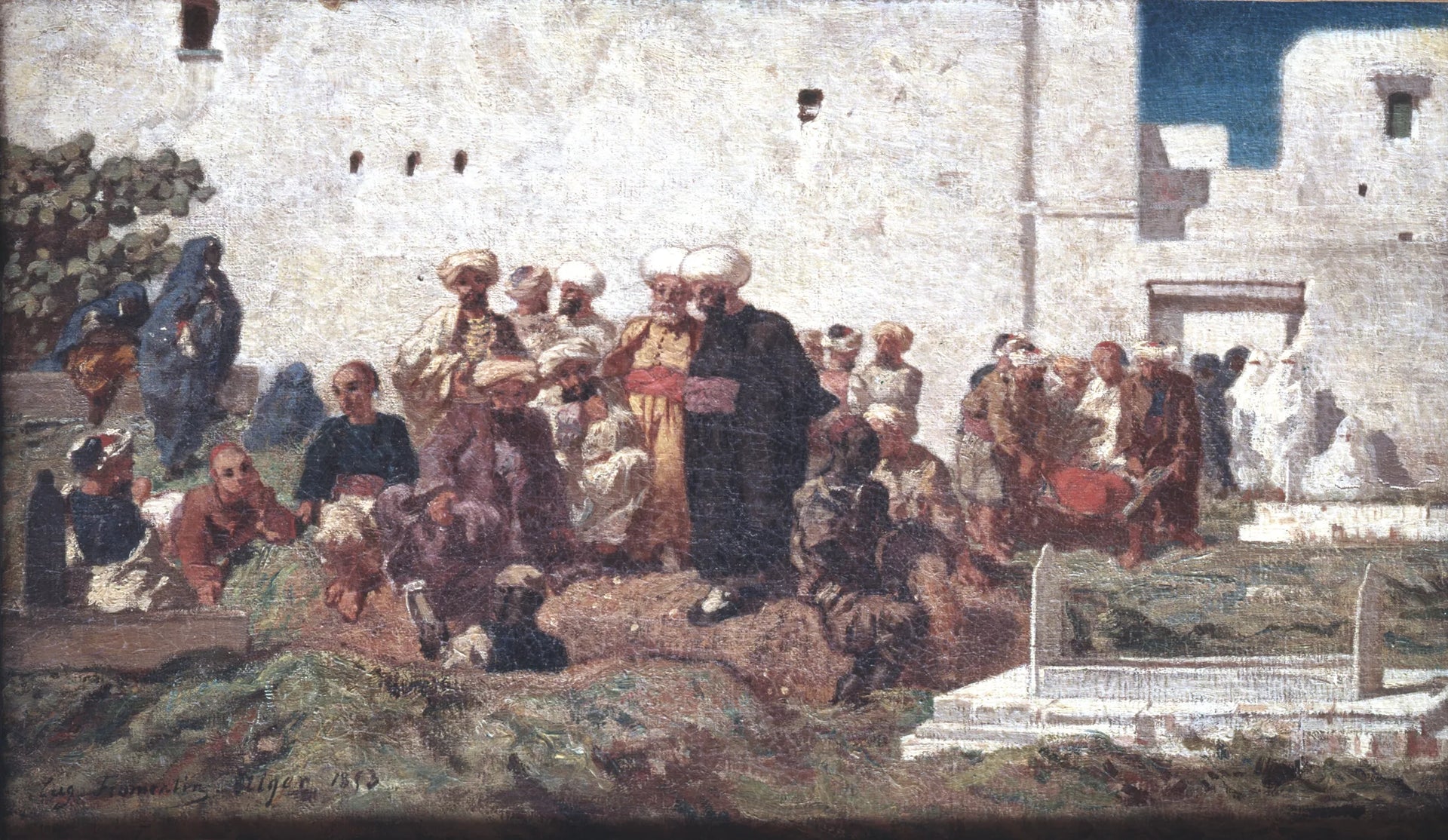 Divertissement maure - Eugène Fromentin image 1 copie peinte à la main à l’huile