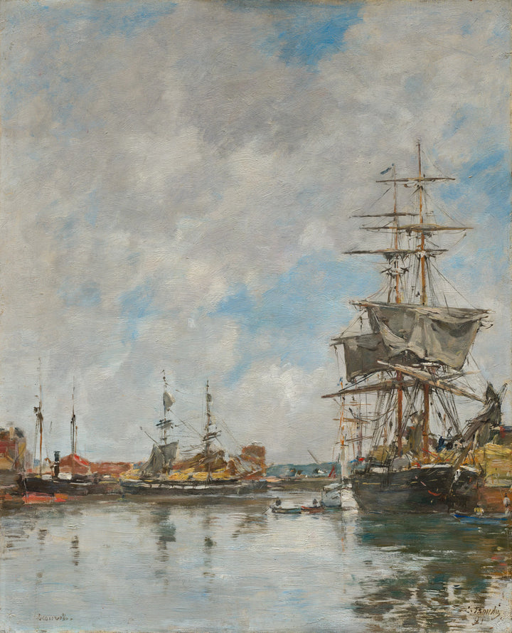 Le Dock de Deauville - Eugène Boudin