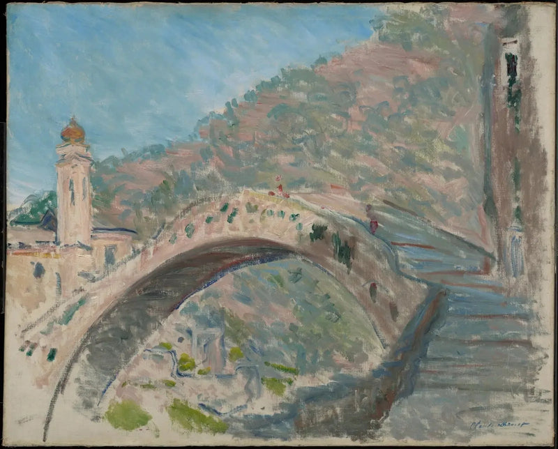 Dolceacqua, le vieux pont sur la Nervia - Claude Monet