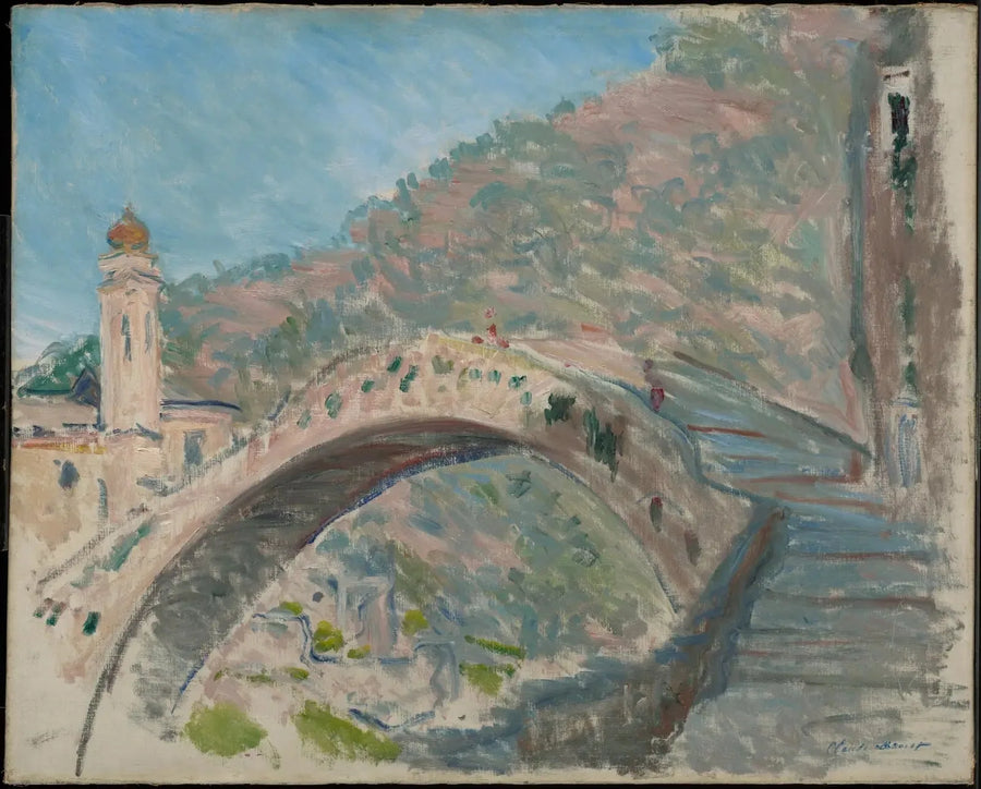 Dolceacqua, le vieux pont sur la Nervia - Claude Monet