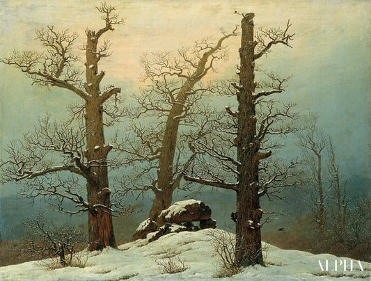 Dolmen sous la neige - Caspar David Friedrich - Reproductions de tableaux et peintures haut de gamme